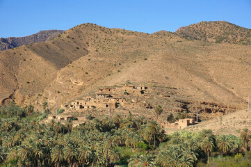 Fototapeta na wymiar Ghoufi historic settlement in the village of T'kout in Batna Province