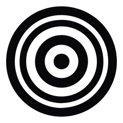 Target Flat Icon Isolated On White Background