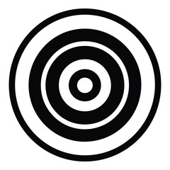 Target Flat Icon Isolated On White Background