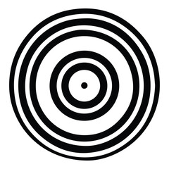 Target Flat Icon Isolated On White Background