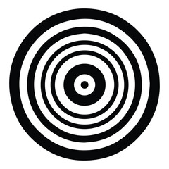 Target Flat Icon Isolated On White Background