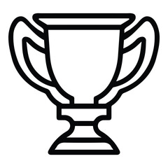 Winner Cup Flat Icon Isolated On White Background