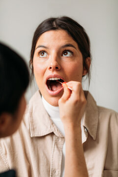 Woman with Sore Throat 