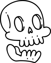 spooky halloween skull