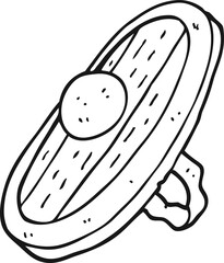 black and white cartoon shield