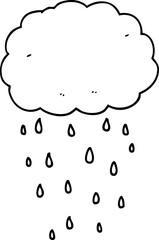 cartoon rain cloud