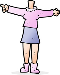 cartoon female body (add photos or mix and match cartoons)