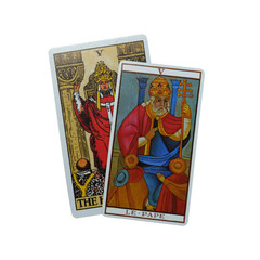 Tarot Middle Age Major Arcana PNG 5. tarot cutout the hierophant rider waite marseille