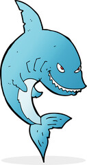 funny cartoon shark