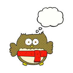 thought bubble cartoon cute owl