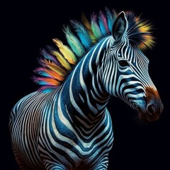 Fototapeta na wymiar zebra with twist