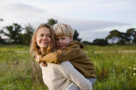 mother and son
