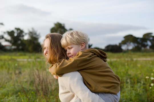 mother and son