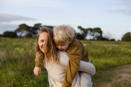 mother and son