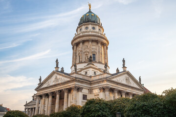 Fototapeta na wymiar French Cathedral at Gendarmenmarkt Square - Berlin, Germany