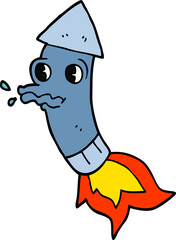 cartoon doodle firework