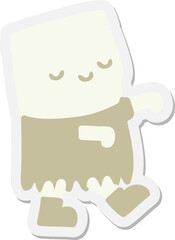undead creature walking sticker