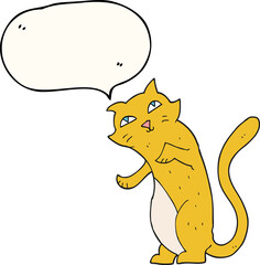 speech bubble cartoon cat