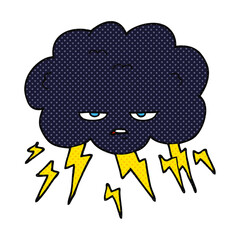cartoon thundercloud