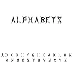 alphabet in the form of a letter