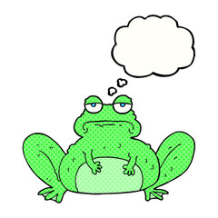 thought bubble cartoon frog