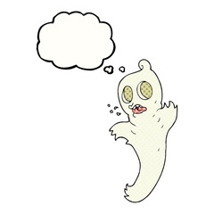 thought bubble cartoon ghost