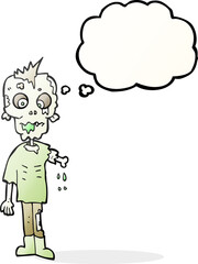 thought bubble cartoon zombie