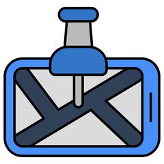 Premium design icon of mobile location app 