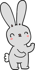 cute cartoon rabbit