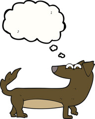 thought bubble cartoon dog