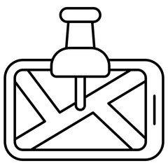 Premium design icon of mobile location app 