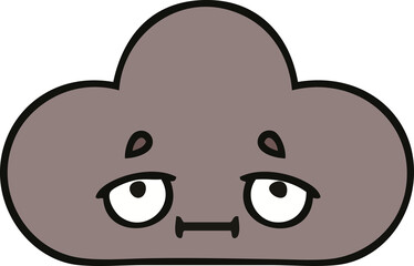 cute cartoon storm cloud
