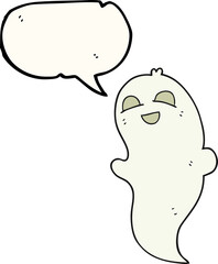 speech bubble cartoon halloween ghost