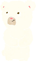 cartoon polar bear cub