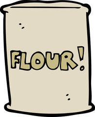 cartoon bag of flour