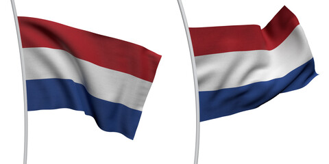 Netherlands Two Model ALPHA BACKROUND Flag
