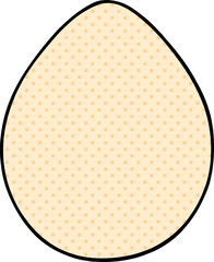 quirky comic book style cartoon egg