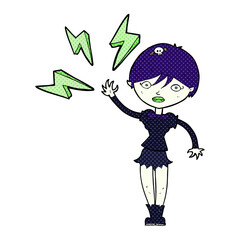 cartoon halloween vampire girl