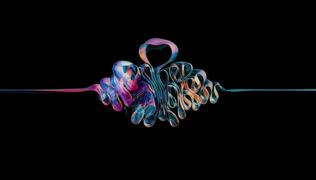 Holographic isolated foil ribbon