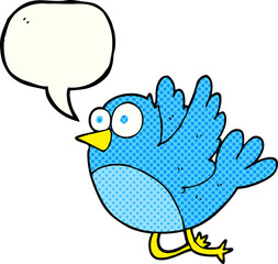 comic book speech bubble cartoon bird