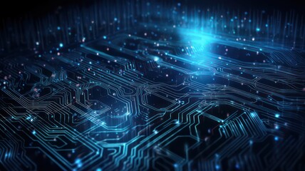 Quantum computer technologies concept.