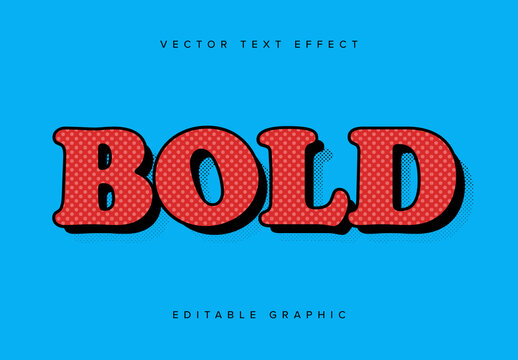 Bright Comic Style Text Effect Mockup
