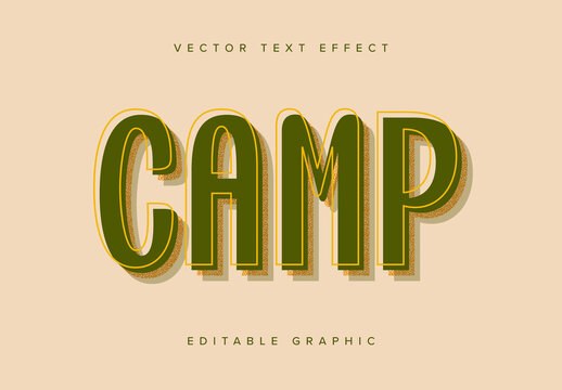 Neutral Layered Text Effect Mockup