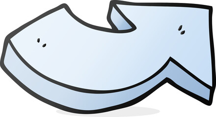 cartoon pointing arrow