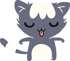 cartoon of a kawaii cute racoon