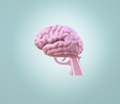 Brain and gun