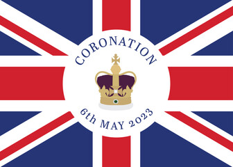 Coronation 6th May 2023 vector with Union Flag