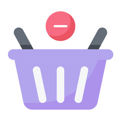 Remove Cart Flat Icon