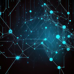 abstract technology background with circuit board