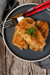 Croquettes with mushrooms and sauerkraut.